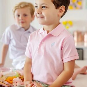 The Beaufort Bonnet Company Light Pink Polo for Kids
